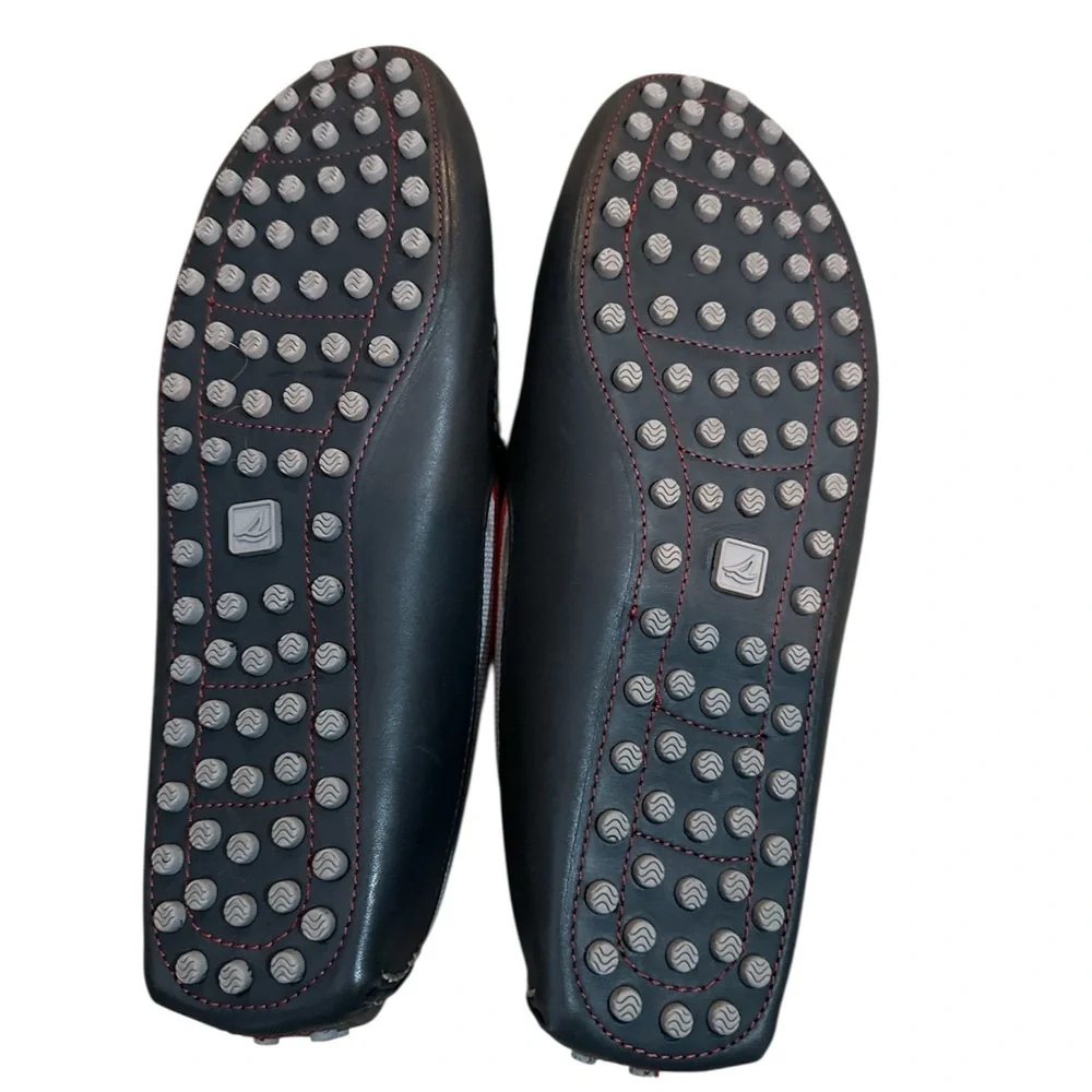 Sperry Navy with gray and Red Loafers size 12 - Picture 3 of 6